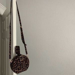 Cheetah & Gold Crossbody Purse